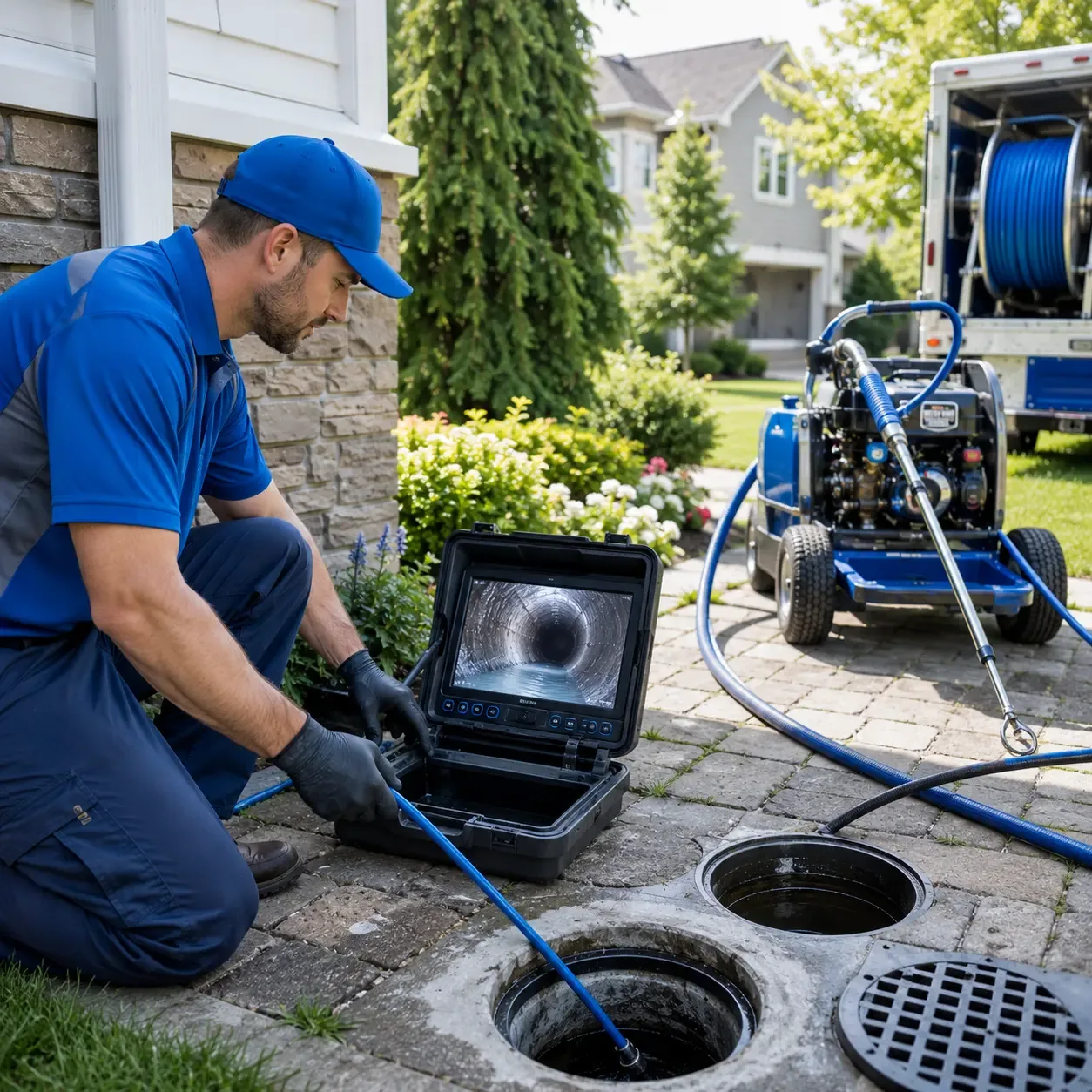 Outdoor drain cleaning professionals serving Drumright, OK